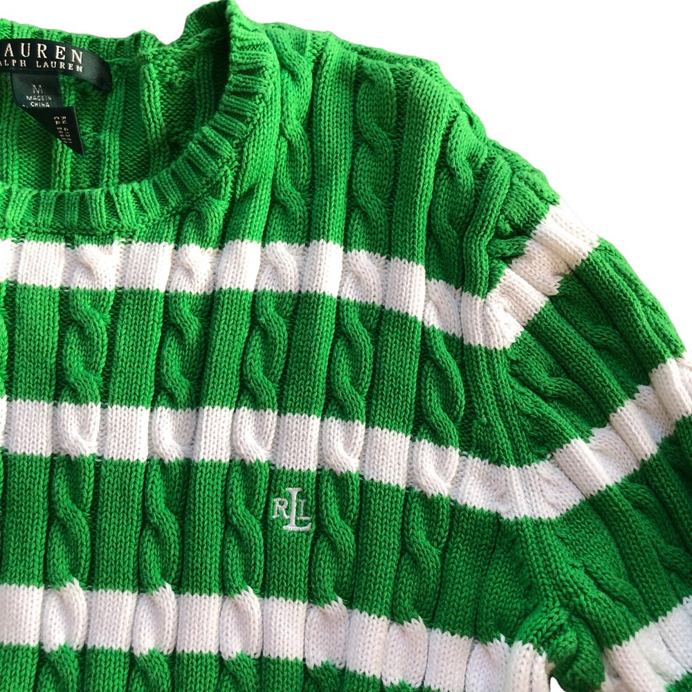 Ralph Lauren stripe sweater Monogram M